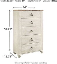 Load image into Gallery viewer, Willowton - Panel Bedroom Set
