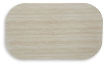 Load image into Gallery viewer, Kimora - Rectangular Cocktail Table - Beige / Dark Brown
