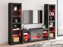 Load image into Gallery viewer, Cayberry - 3-Piece Entertainment Center With Electric Fireplace - Black
