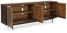 Load image into Gallery viewer, Dreggan - Accent Cabinet - Brown / Gold Finish
