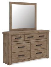 Load image into Gallery viewer, Oliandon - 3 Pc. - Queen Panel Bed, Dresser And Mirror - Light Brown
