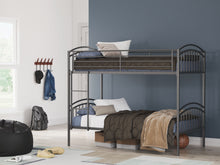 Load image into Gallery viewer, Lanceburg - Twin/Twin Bunk Bed With Ladder - Gray

