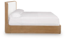 Load image into Gallery viewer, Pamaria - King Upholstered Bed - Light Brown
