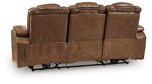 Load image into Gallery viewer, Gruaro - Power Reclining Sofa With Adjustable Headrest - Amber

