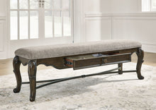 Load image into Gallery viewer, Maylee - Upholstered Storage Bench - Dark Brown

