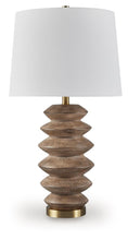 Load image into Gallery viewer, Jyllyard - Poly Table Lamp - Brown / Gold Finish
