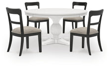 Load image into Gallery viewer, Greddinton - Round Dining Table Set - Black Chairs
