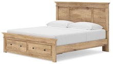 Load image into Gallery viewer, Makidern - Panel Storage Bed With Under Bed Storage Unit And Storage Footboard
