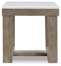Load image into Gallery viewer, Loyaska - Square End Table - Brown / Ivory
