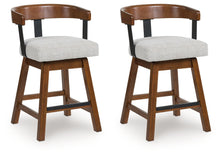Load image into Gallery viewer, Ralene - Upholstered Swivel Barstool (Set of 2) - Medium Brown

