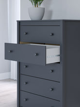Load image into Gallery viewer, Simmenfort - Five Drawer Chest - Navy Blue
