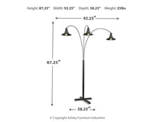 Load image into Gallery viewer, Sheriel - Metal Arc Lamp  - Black
