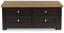 Load image into Gallery viewer, Drazmine - Lift Top Cocktail Table - Brown
