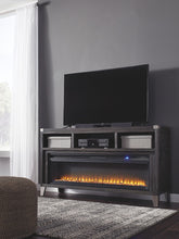 Load image into Gallery viewer, Todoe - 2 Pc. - 65" TV Stand with Wide Fireplace Insert - Gray
