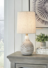 Load image into Gallery viewer, Aleela - Metal Table Lamp  - White / Gold Finish
