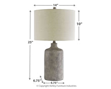 Load image into Gallery viewer, Linus - Ceramic Table Lamp  - Antique Black
