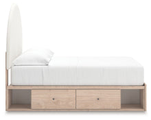 Load image into Gallery viewer, Arloster - 4 Pc. - Full Panel Storage Bed, Dresser, Mirror And Nightstand - Tan
