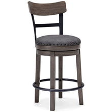 Load image into Gallery viewer, Caitbrook - UPH Swivel Barstool  - Gray
