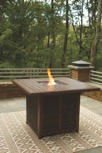 Load image into Gallery viewer, Paradise Trail - Square Bar Table w/Fire Pit - Medium Brown

