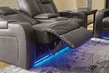 Load image into Gallery viewer, Fyne-dyme - Power Reclining Loveseat With Console/Adj Hdrst
