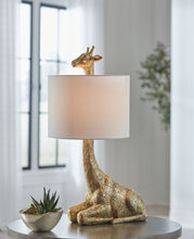 Load image into Gallery viewer, Ferrison - Poly Table Lamp - Gold Finish
