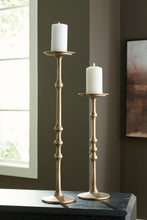 Load image into Gallery viewer, Larwick - Candle Holder Set (Set of 2) - Antique Brass Finish
