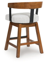 Load image into Gallery viewer, Ralene - Upholstered Swivel Barstool (Set of 2) - Medium Brown
