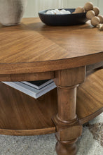 Load image into Gallery viewer, Chadworth - Round Cocktail Table - Medium Brown
