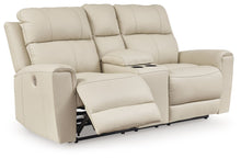 Load image into Gallery viewer, Dahlmoore - Dbl Power Reclining Loveseat With Console - Almond
