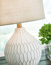 Load image into Gallery viewer, Wardmont - Ceramic Table Lamp  - White
