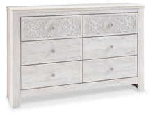 Load image into Gallery viewer, Paxberry - Six Drawer Dresser - Medallion Drawer Pulls - Whitewash
