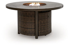 Load image into Gallery viewer, Monterey Point - Round Fire Pit Table - Dark Brown
