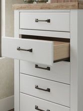 Load image into Gallery viewer, Savonport - Five Drawer Chest - White / Brown
