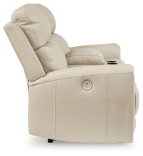 Load image into Gallery viewer, Dahlmoore - Dbl Power Reclining Loveseat With Console - Almond
