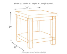 Load image into Gallery viewer, Carynhurst - Rectangular End Table - White Wash Gray
