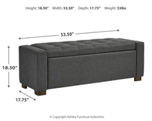 Load image into Gallery viewer, Cortwell - Storage Bench - Gray
