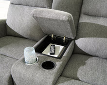 Load image into Gallery viewer, Gauntlet - Double Recline Loveseat With Console - Sterling
