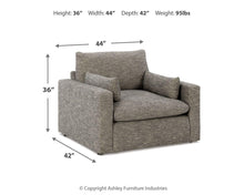 Load image into Gallery viewer, Dramatic - Chair and a Half - Granite
