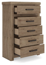 Load image into Gallery viewer, Oliandon - Five Drawer Chest - Light Brown
