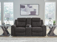 Load image into Gallery viewer, Brysonview - Double Reclining Loveseat With Console - Charcoal
