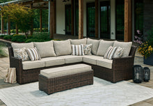 Load image into Gallery viewer, Brook Ranch - Sofa Sectional, Bench With Cushion (Set of 3) - Brown
