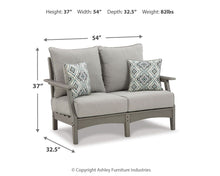 Load image into Gallery viewer, Visola - Loveseat w/Cushion - Gray
