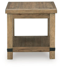 Load image into Gallery viewer, Ridgester - Rectangular End Table - Light Brown
