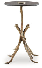 Load image into Gallery viewer, Lemkins - Accent Table - Black / Antique Gold Finish
