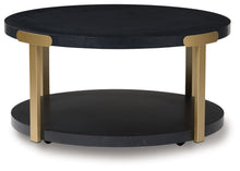 Load image into Gallery viewer, Shylore - Occasional Table Set (Set of 3) - Black / Brass Finish

