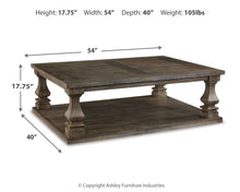 Load image into Gallery viewer, Johnelle - Rectangular Cocktail Table - Gray
