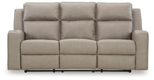 Load image into Gallery viewer, Lavenhorne - Rec Sofa W/Drop Down Table - Pebble
