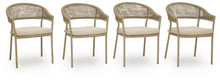 Load image into Gallery viewer, Orchard Beach - Arm Chair With Cushion (Set of 4) - Beige
