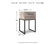 Load image into Gallery viewer, Neilsville - One Drawer Night Stand - Vinyl-Wrapped - Whitewash
