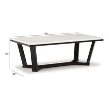 Load image into Gallery viewer, Fostead - Rectangular Cocktail Table - White / Espresso
